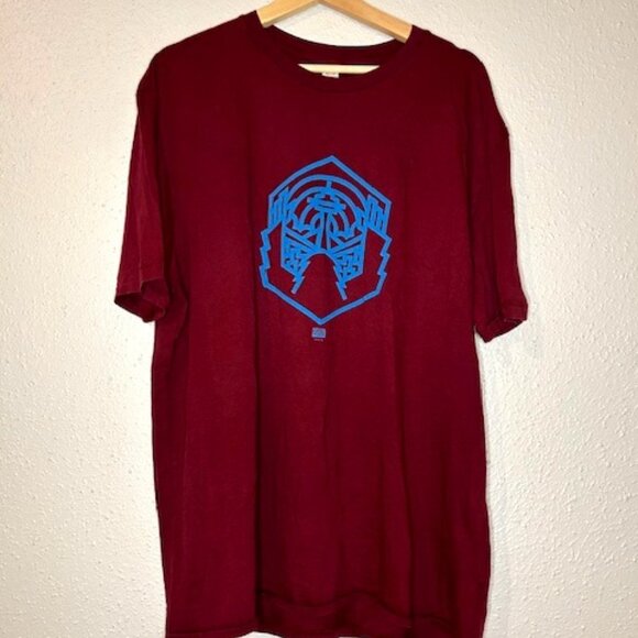 Sup Pop Draplin Maroon Sasquatch T-Shirt Size 2XL - Picture 1 of 4